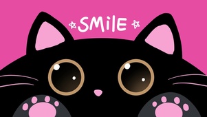 微笑小黑猫