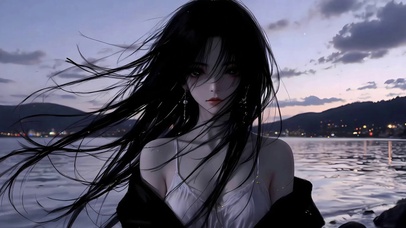 海边美女