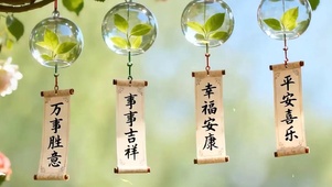 护眼绿景树木带鱼屏