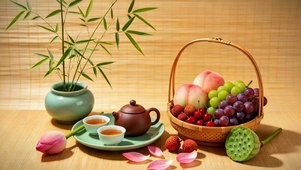一席夏果清茶
