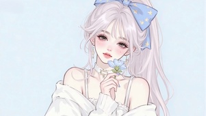 高马尾清纯女孩