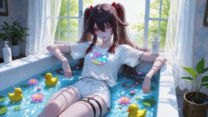浴缸休闲胡桃