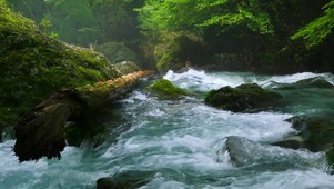 自然山溪流水