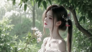 绝美侧颜