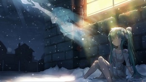 雨中哭泣女孩