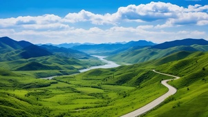 沿山公路美景
