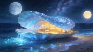 夜景星空海景