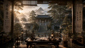 星座 国风 治愈 安静 书院