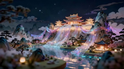 流光美丽的城堡