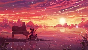 唯美夕阳可视化钢琴曲