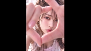 美女-比心 4k