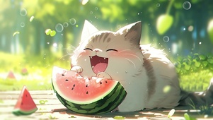 阳光清新小猫