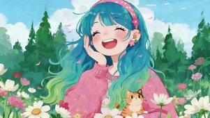 春天可爱女孩（重做）