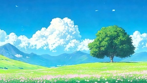 白云树木