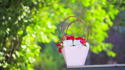 4K母亲节花篮节日