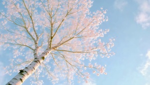 粉色樱花树