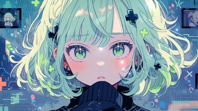 短发少女