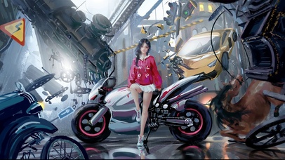 无重力 机车少女