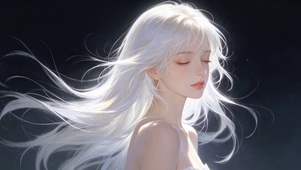 白发美少女