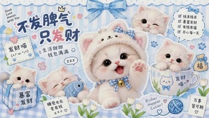 不发脾气只发财