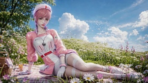 花田粉发护士-卡莉莎