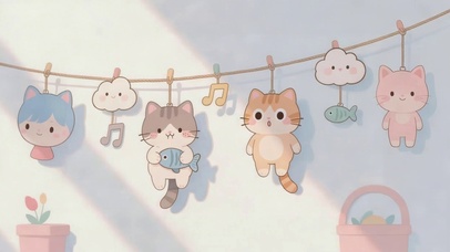 可爱简约风猫咪