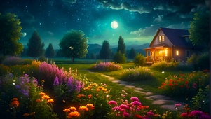 月夜小屋
