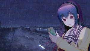 看手机的女孩