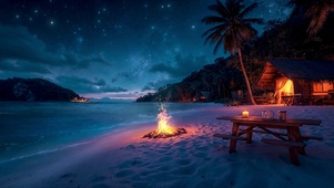 4k繁星海夜