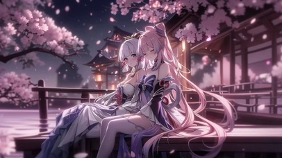 神里绫华心海丨夜樱栖梦丨