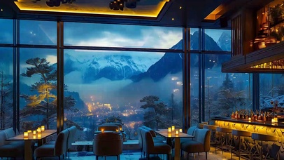 萨克斯管音乐舒适奢华的酒吧