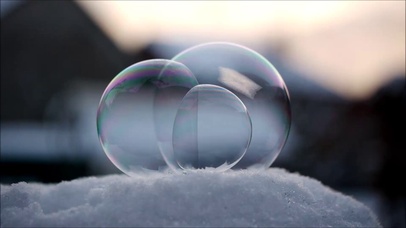 【小清新】雪地中的泡泡