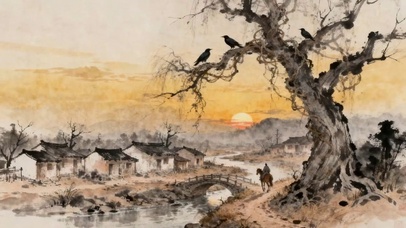 枯藤老树昏鸦