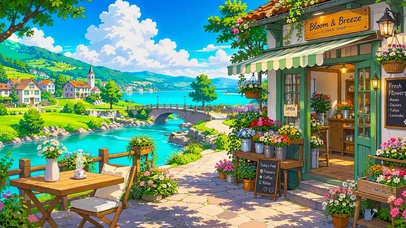 河畔温馨花店