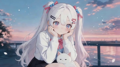 卖萌的女孩
