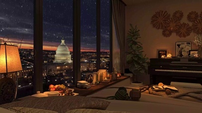 4K雨天舒适卧室