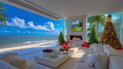 唯美夏天沙滩海浪