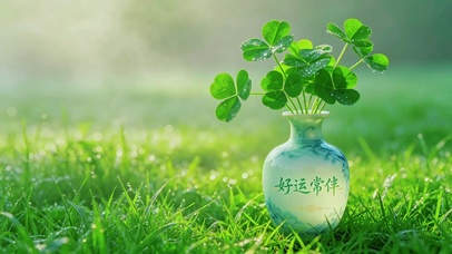 4K护眼治愈幸运草