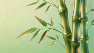 清爽极简风翠玉嫩竹
