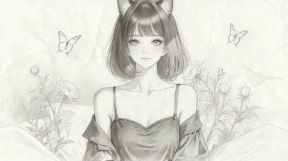 短发猫耳女孩
