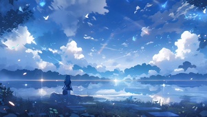 星空下