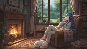听歌的少女