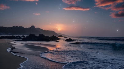 海边唯美夕阳