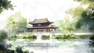 绿色古风壁纸