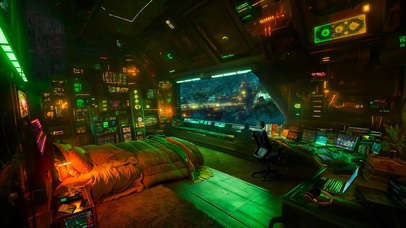 未来太空科技船舱