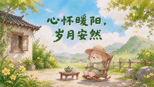 简约治愈卡通壁纸