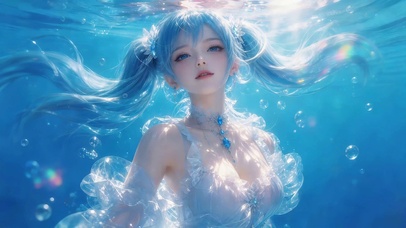 治愈梦幻海洋女孩