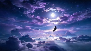 月下荡秋千