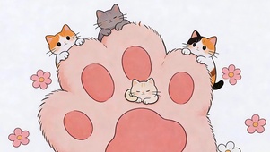 满屏可爱小猫
