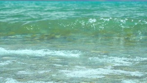 4K清澈治愈浪花